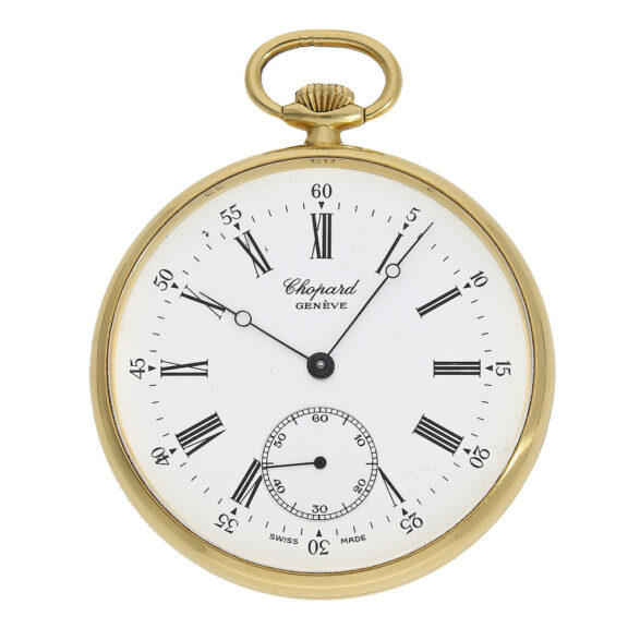 Swiss high quality vintage gold pocket watch by Chopard Circa 1980