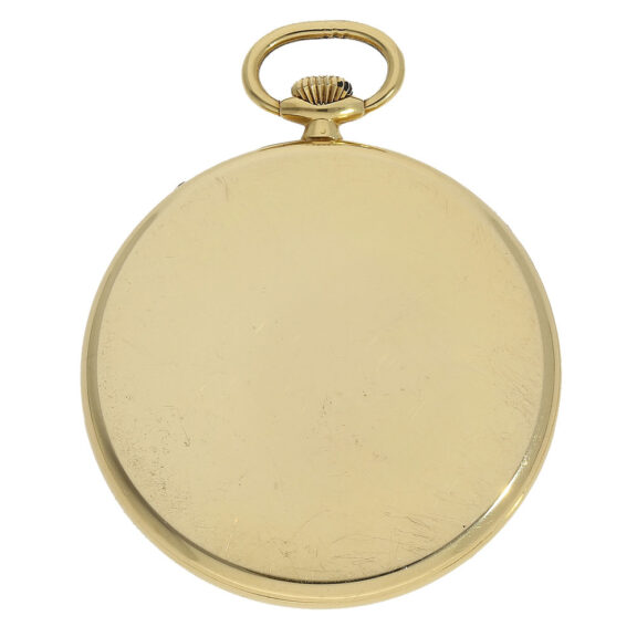 Plain open face hunter case crafted from 18 Carat gold Plain open face hunter case crafted from 18 Carat gold
