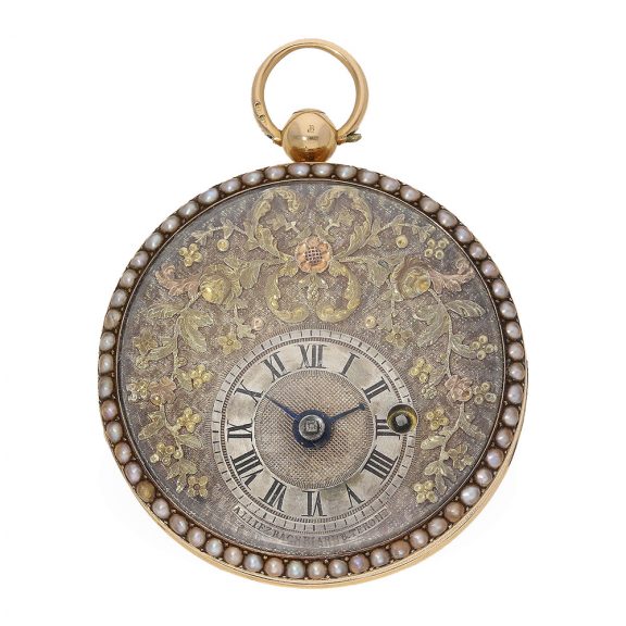 Swiss exceptionally fine gold and enamel Lépine watch Circa 1832 Swiss exceptionally fine gold and enamel Lépine watch Circa 1832