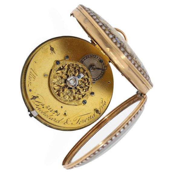 Swiss exceptionally fine gold and enamel Lépine watch Circa 1832 Swiss exceptionally fine gold and enamel Lépine watch Circa 1832