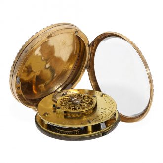 Swiss exceptionally fine gold and enamel Lépine watch Circa 1832 Swiss exceptionally fine gold and enamel Lépine watch Circa 1832
