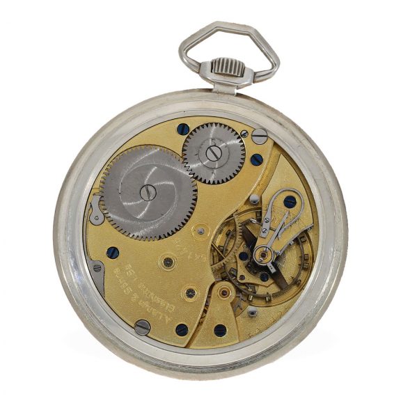 German silver dress watch with black dial in original box Circa 1950 German silver dress watch with black dial in original box Circa 1950