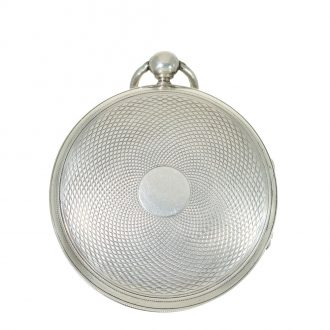 Swiss large silver verge astronomical pocket watch Circa 1800