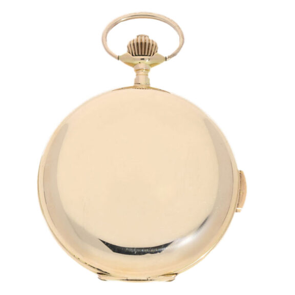 A Swiss gold keyless wind lever pocket watch Circa 1910 A Swiss gold keyless wind lever pocket watch Circa 1910