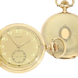 Swiss golden engine turned lever pocket watch Circa 1925