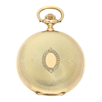 Swiss golden engine turned lever pocket watch Circa 1925