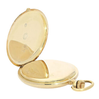 Swiss golden engine turned lever pocket watch Circa 1925
