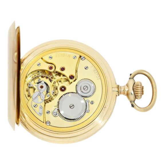 Swiss golden engine turned lever pocket watch Circa 1925 Swiss golden engine turned lever pocket watch Circa 1925
