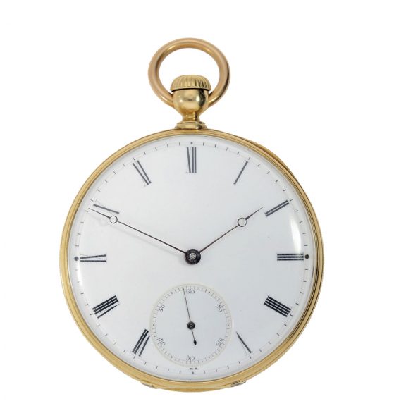 A very early 18 Carat gold anker chronometer Circa 1858