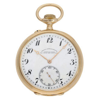 German 14 Carat gold Urania precision pocket watch Circa 1910