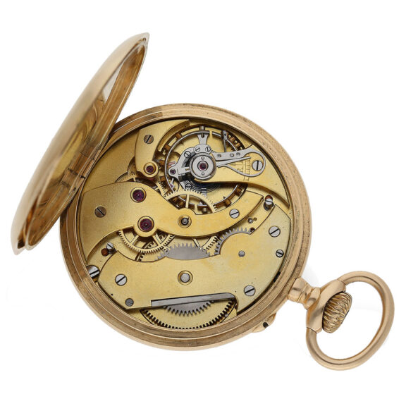 Precision movement with an anchor escapement and fine adjustment Precision movement with an anchor escapement and fine adjustment