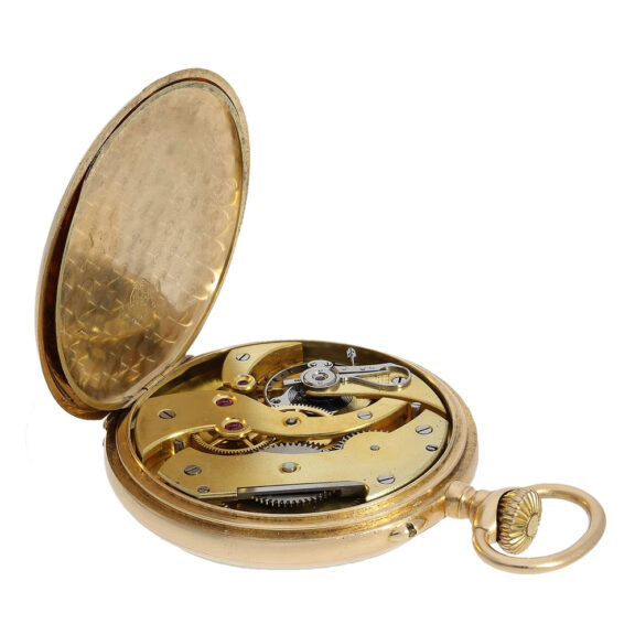 Precision movement with an anchor escapement and fine adjustment Precision movement with an anchor escapement and fine adjustment