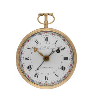 German 18 carat gold open faced verge watch Circa 1780