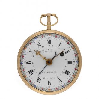 German 18 carat gold open faced verge watch Circa 1780