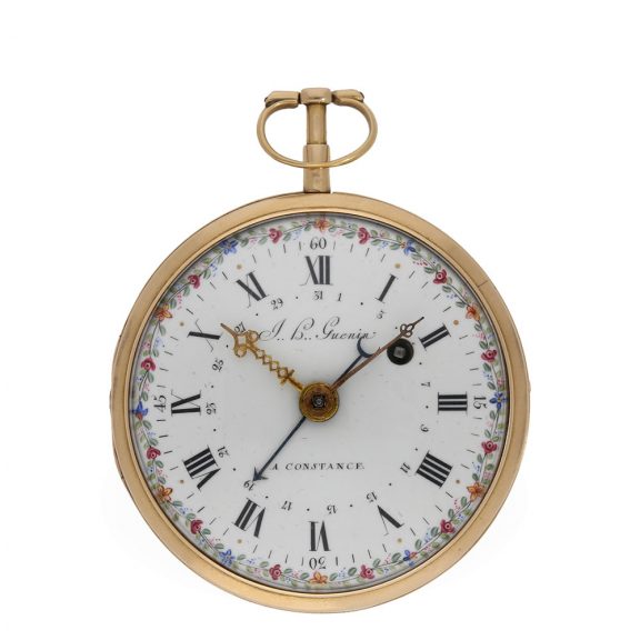 German 18 carat gold open faced verge watch Circa 1780