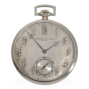 Swiss 18 carat white gold thin Art Deco dress watch Circa 1922