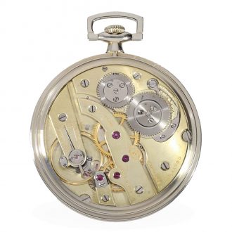 Swiss 18 carat white gold thin Art Deco dress watch Circa 1922