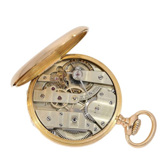 Elegant Swiss man's pocket watch with original box Circa 1885 Elegant Swiss man's pocket watch with original box Circa 1885