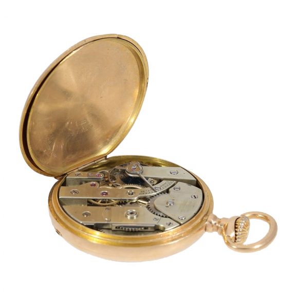 Elegant Swiss man's pocket watch with original box Circa 1885 Elegant Swiss man's pocket watch with original box Circa 1885