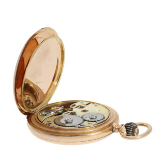 Movement with an IWC precision lever escapement, screwed gold chatons and a fine adjustment