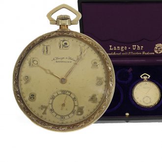 Swiss 14 Carat gold Art Deco dress watch with lever escapement Circa 1927