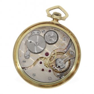 Swiss 14 Carat gold Art Deco dress watch with lever escapement Circa 1927 Swiss 14 Carat gold Art Deco dress watch with lever escapement Circa 1927