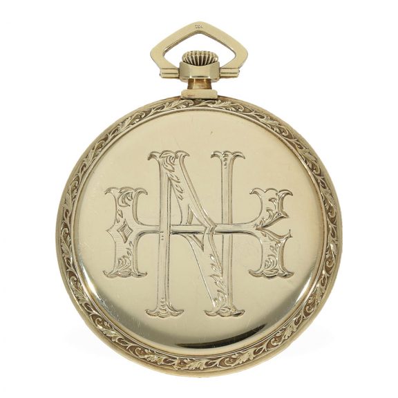 Swiss 14 Carat gold Art Deco dress watch with lever escapement Circa 1927 Swiss 14 Carat gold Art Deco dress watch with lever escapement Circa 1927