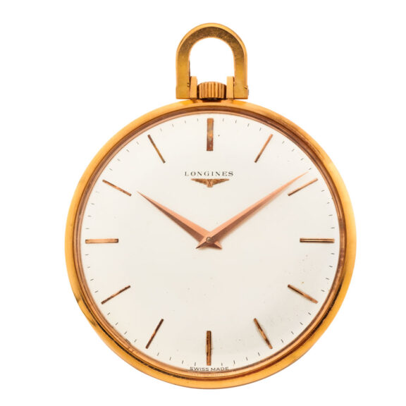 Fine Swiss 18 carat gold thin open faced watch Circa 1960