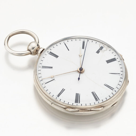 Swiss silver lever with independent jumping seconds Circa 1840 Swiss silver lever with independent jumping seconds Circa 1840