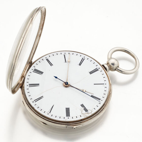 Swiss silver lever with independent jumping seconds Circa 1840 Swiss silver lever with independent jumping seconds Circa 1840