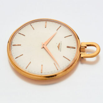 Fine Swiss 18 carat gold thin open faced watch Circa 1960