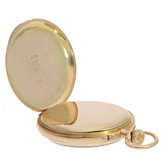 German precision 14 Carat gold pocket watch Circa 1895 German precision 14 Carat gold pocket watch Circa 1895