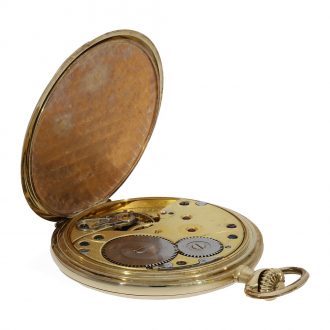 German 14 Carat gold full hunter cased watch with original box Circa 1929
