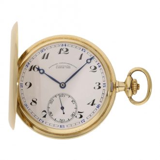 German 14 carat gold fine full hunter case watch Circa 1930