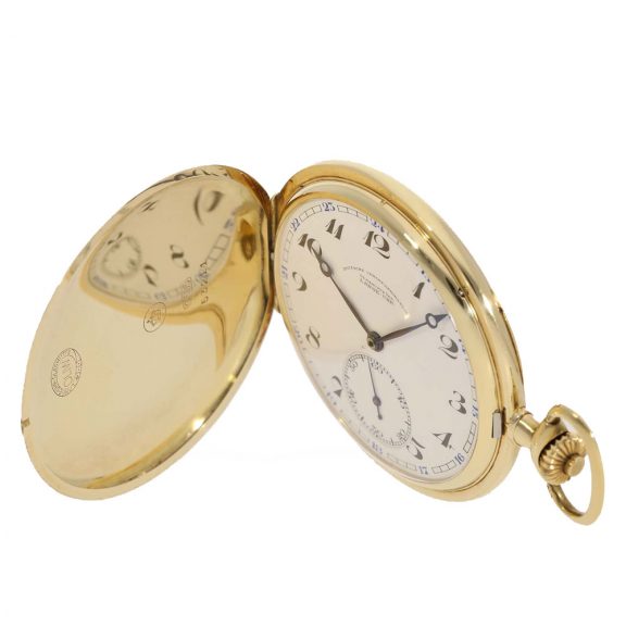 German 14 carat gold fine full hunter case watch Circa 1930 German 14 carat gold fine full hunter case watch Circa 1930