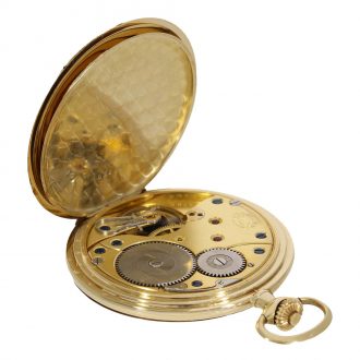German 14 carat gold fine full hunter case watch Circa 1930