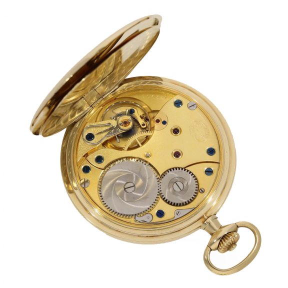 German 14 carat gold fine full hunter case watch Circa 1930 German 14 carat gold fine full hunter case watch Circa 1930