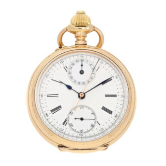 Swiss lever pocket watch with 30-min register Circa 1890