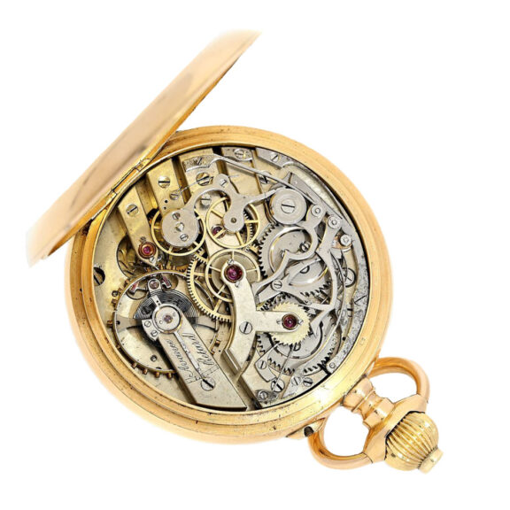 Swiss lever pocket watch with 30-min register Circa 1890 Swiss lever pocket watch with 30-min register Circa 1890