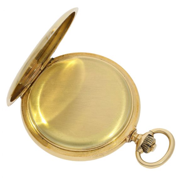 Swiss especially large and heavy gold full hunter cased watch Circa 1870 Swiss especially large and heavy gold full hunter cased watch Circa 1870