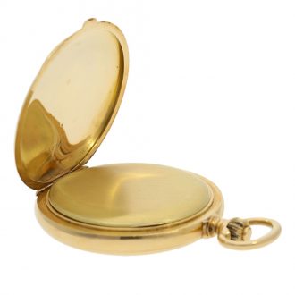Swiss especially large and heavy gold full hunter cased watch Circa 1870