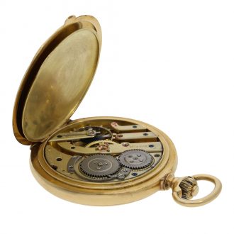 Swiss especially large and heavy gold full hunter cased watch Circa 1870