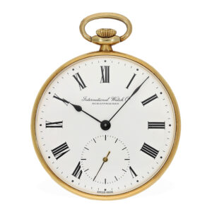 Swiss 18 Carat vintage pocket watch with manual winding Circa 1970