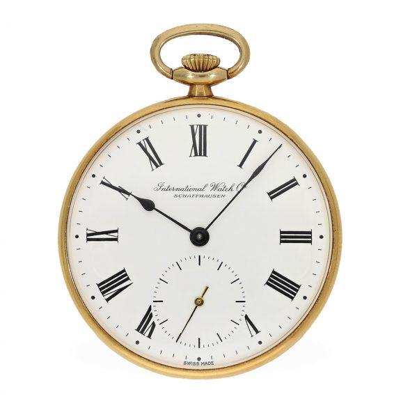 Swiss 18 Carat vintage pocket watch with manual winding Circa 1970