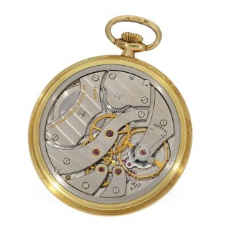 Swiss 18 Carat vintage pocket watch with manual winding Circa 1970