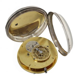 Danish silver deck watch with cylinder escapement Circa 1803