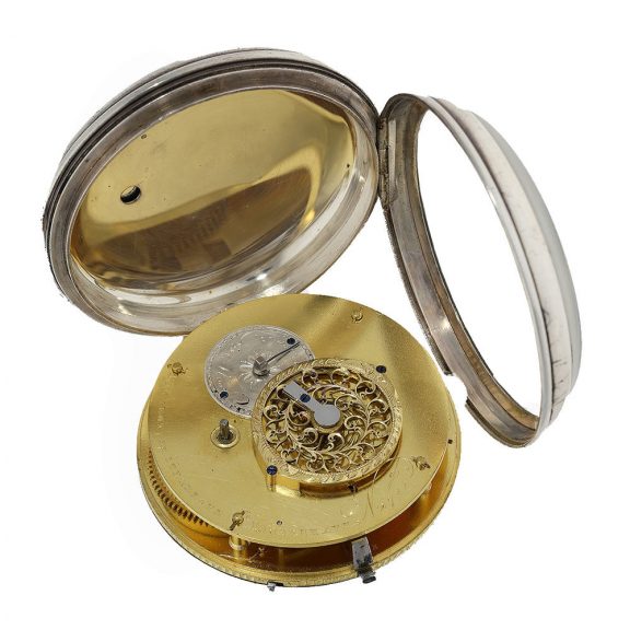 Danish silver deck watch with cylinder escapement Circa 1803 Danish silver deck watch with cylinder escapement Circa 1803