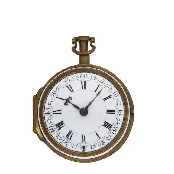 German metal verge watch with porcelain imitation Circa 1715 German metal verge watch with porcelain imitation Circa 1715