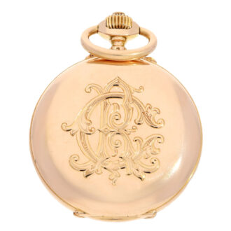 A French gold hunting case with chronograph Circa 1892