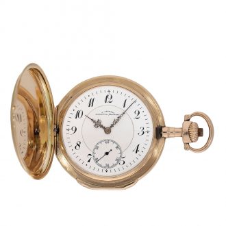 German large gold full hunter case watch ‘Louis XV’ Circa 1900 German large gold full hunter case watch ‘Louis XV’ Circa 1900
